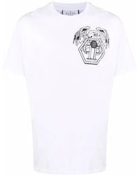 Philipp Plein - T-Shirt Hexagon À Logo Imprimé - Lyst