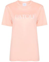 Patou - T-Shirt aus Bio-Baumwolle mit Logo-Print - Lyst