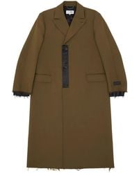 MM6 by Maison Margiela - Numeric Signature Single-Breasted Coat - Lyst
