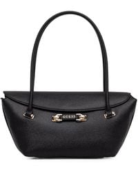 Guess - Sophia Logo-Plaque Pebbled-Effect Tote Bag - Lyst
