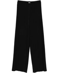 forte_forte - Poly Crepe Plisse' Regular Waist Pants - Lyst