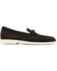Santoni - Malibu Bow-Detail Loafers - Lyst