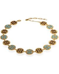 L'EIGHT STUDIO - Embroidered Medallion Choker - Lyst