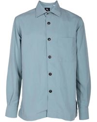 Doppiaa - Alarik Button-Up Overhemd Met Borstzak - Lyst