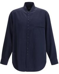 Giorgio Armani - Band-Collar Shirt - Lyst