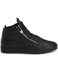 Giuseppe Zanotti - Kriss Leather Mid-Top Sneakers - Lyst