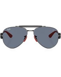 Ray-Ban - X Scuderia Ferrari Pilot-Frame Sunglasses - Lyst