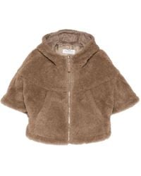Max Mara - Hooded Zip-Up Jacket - Lyst