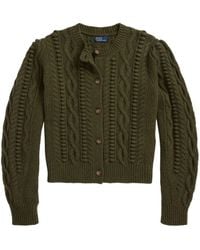 Polo Ralph Lauren - Cable-knit Button-up Cardigan - Lyst