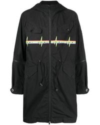 Undercover - Graphic-Print Hooded Parka - Lyst