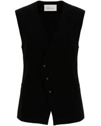 Ami Paris - Belted Wool Vest - Lyst