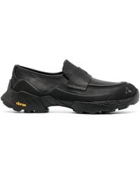 Roa - Logo-Print Leather Loafers - Lyst