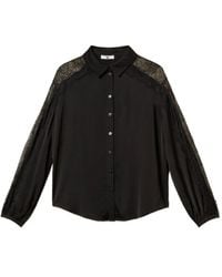 Twinset - Hemd mit Spitzendetail - Lyst