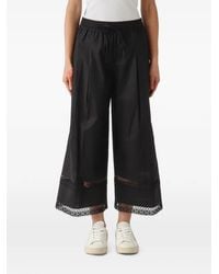 Twinset - Lace-Trim Pleated Trousers - Lyst