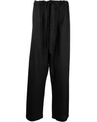 Maison Margiela - Zijden Broek Met Wijde Pijpen - Lyst