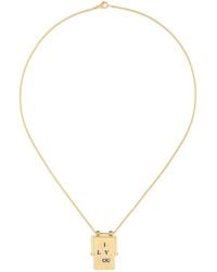 Marie Lichtenberg - 18K I Love You Spinner Scapular Necklace - Lyst