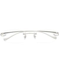 Cartier - Rimless Rectangular-Frame Glasses - Lyst