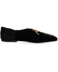 Dolce & Gabbana - Crystal-Embellished Loafers - Lyst