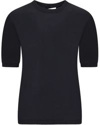 Max Mara - Kurzärmeliges Oberteil mit rundem Ausschnitt - Lyst