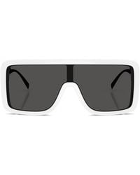 Dolce & Gabbana - Square-Frame Logo-Detail Sunglasses - Lyst