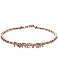 Jewels Aficionado - Bracelet Forever En Or 18Ct Pavé De Diamants - Lyst