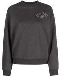 Patou - Logo-appliqué Cotton Sweatshirt - Lyst