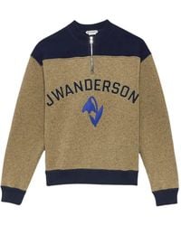 JW Anderson - Sweat Zippé À Logo Brodé - Lyst