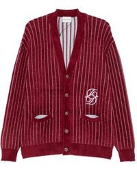 Drole de Monsieur - Mirror Monogram Pinstripe Cardigan - Lyst