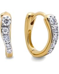 Monica Vinader - Diamond-Embellishment Earrings - Lyst