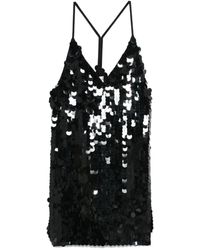 P.A.R.O.S.H. - Sequin Spaghetti-Strap Dress - Lyst