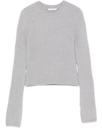 Patrizia Pepe - Ribbed Crew-Neck Sweater - Lyst