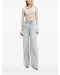 Miss Sixty - Geripptes Poloshirt - Lyst