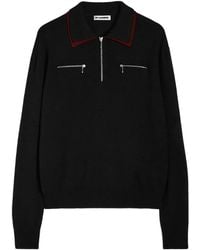 Jil Sander - Wool Polo Shirt - Lyst