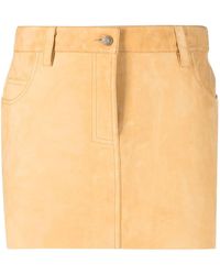 Guess USA - Raw-cut Suede Mini Skirt - Lyst