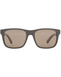 Burberry - Textured Check Square Sunglasses - Lyst