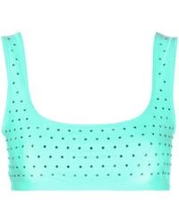 ANDAMANE - ラインストーン クロップドトップ - Lyst