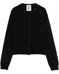 Semicouture - Sequin-Embellished Bead-Trimmed Cardigan - Lyst