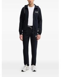 EA7 - Pure Cotton Tracksuit With Hood - Lyst