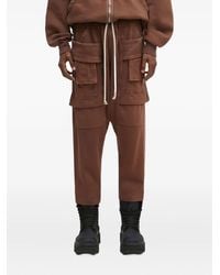 Rick Owens - Mutiple-Pockets Drawstring Drop-Crotch Trousers - Lyst