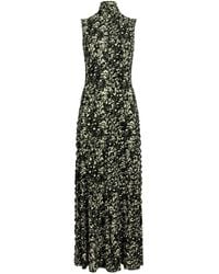 Proenza Schouler - High-Neck Floral Maxi Dress - Lyst