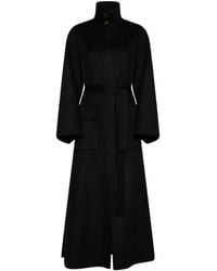 Kaos - Belted High-Neck Coat - Lyst