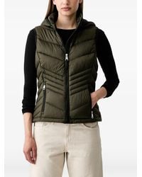 DKNY - Quilted Hooded Gilet - Lyst