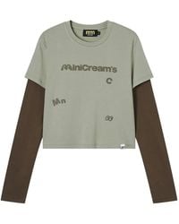 Mini Cream - Layered Graphic Top - Lyst