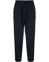 4SDESIGNS - Elasticated-waistband Tapered Trousers - Lyst