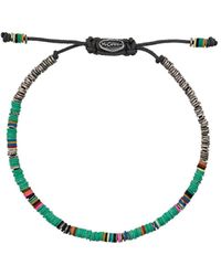 M. Cohen 'African Disc' Armband mit Silber - Grün