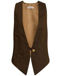 Alberta Ferretti - Button-Fastening Waistcoat - Lyst