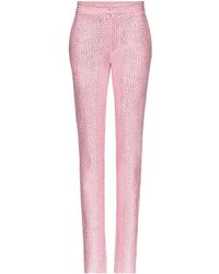 Area - Crystal-embellished Tuxedo Trousers - Lyst