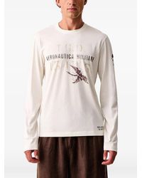 Aeronautica Militare - Graphic-Print Long-Sleeve T-Shirt - Lyst