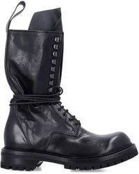 Rick Owens - Lace-up Leather Boots - Lyst