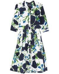 Samantha Sung - Audrey Floral-Print Midi Dress - Lyst